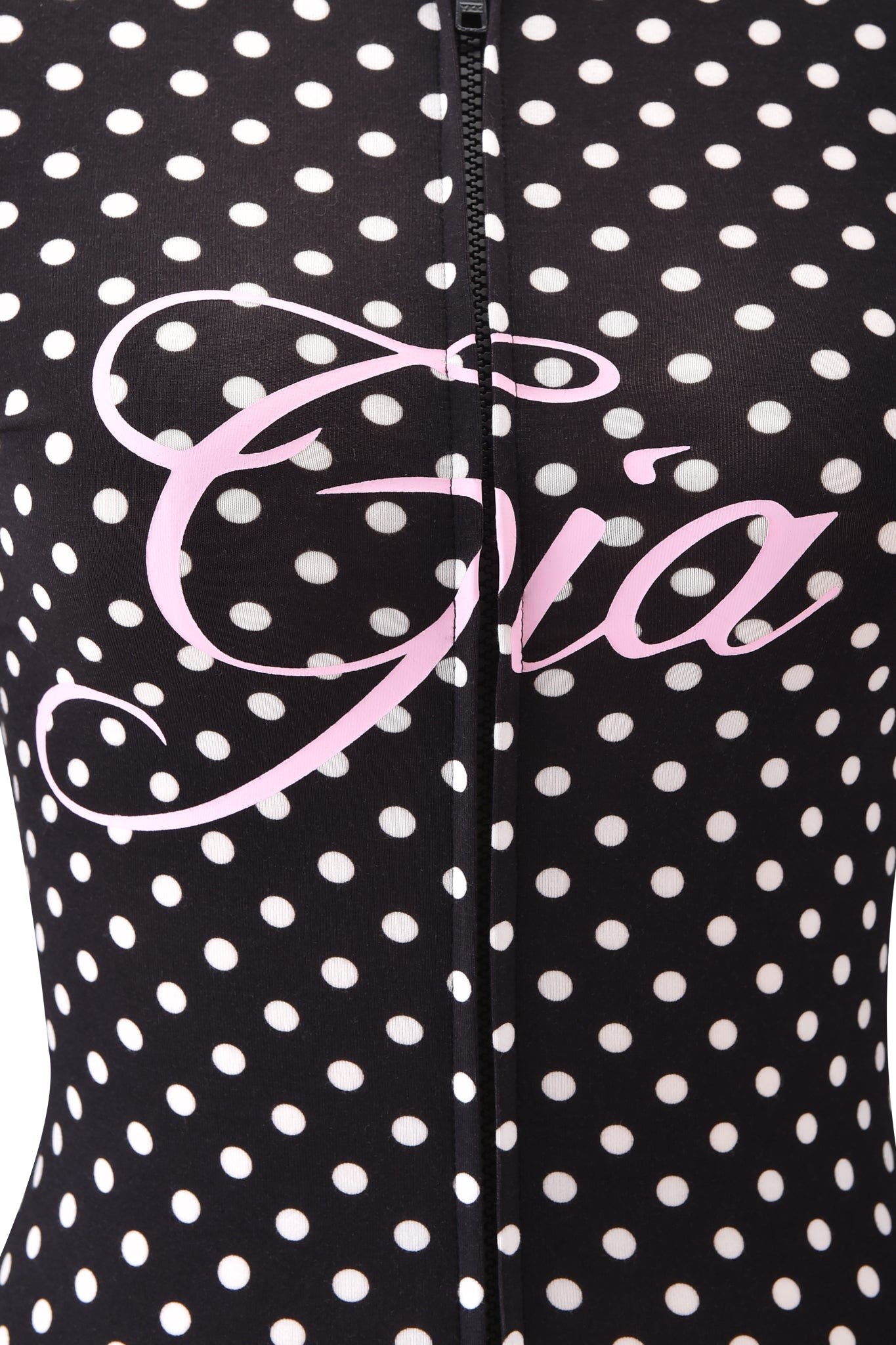 BLARE HOODIE - BLACK POLKA DOT