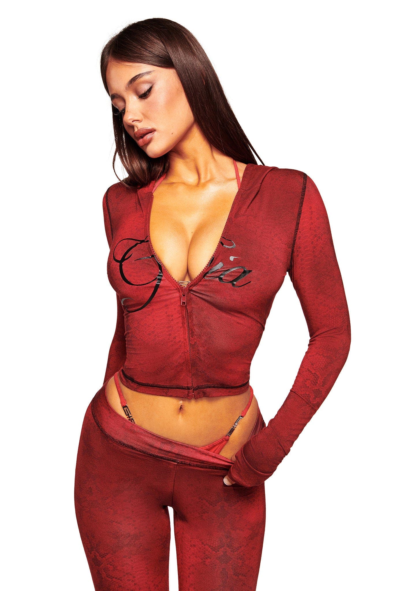 BLARE HOODIE - RED SERPENTINE