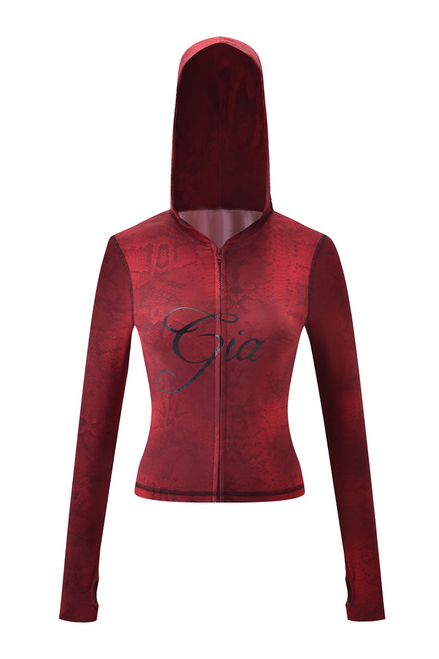 BLARE HOODIE - RED SERPENTINE