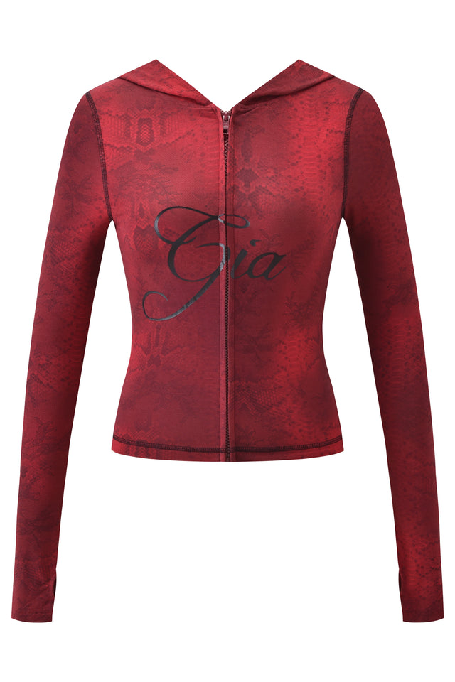 BLARE HOODIE - RED SERPENTINE