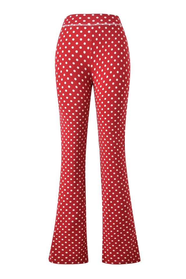 BLARE TRACKPANT - RED POLKA DOT