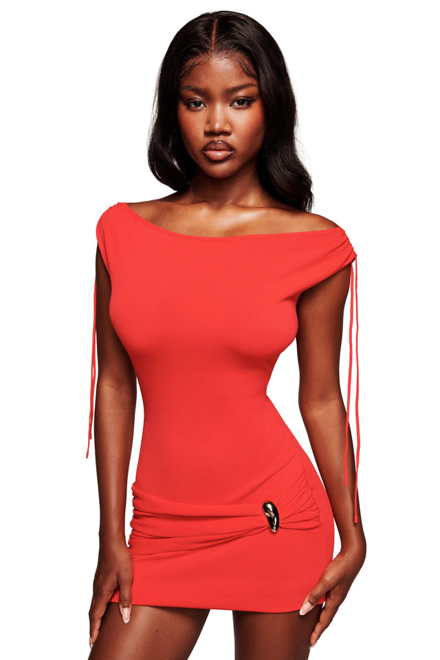 SUGAR MINI DRESS - RED