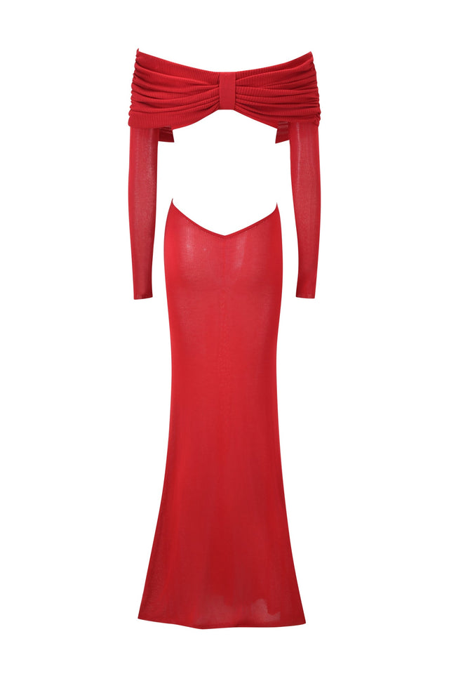 VEYRA MAXI DRESS - RED