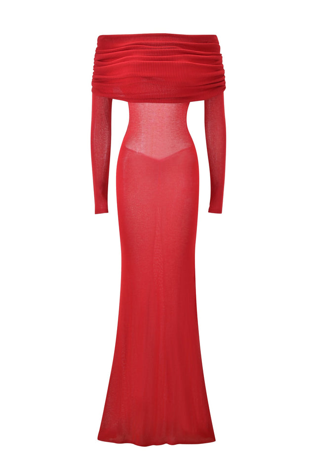 VEYRA MAXI DRESS - RED