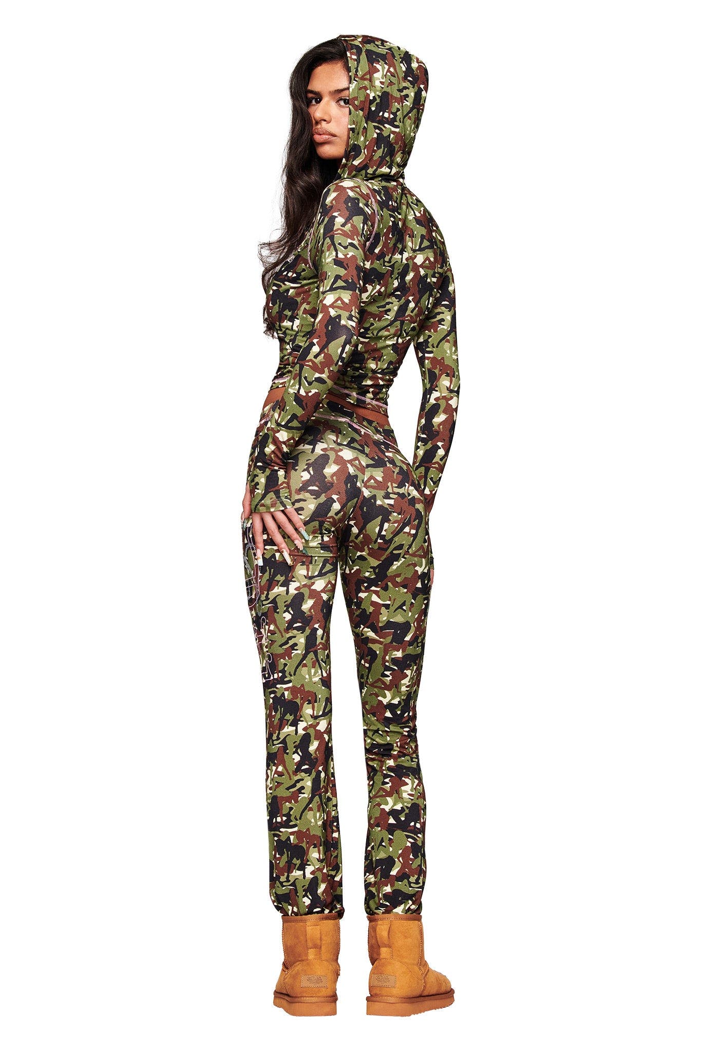 I.AM.GIA X VON DUTCH BLARE TRACKPANT - GIA GIRL CAMO