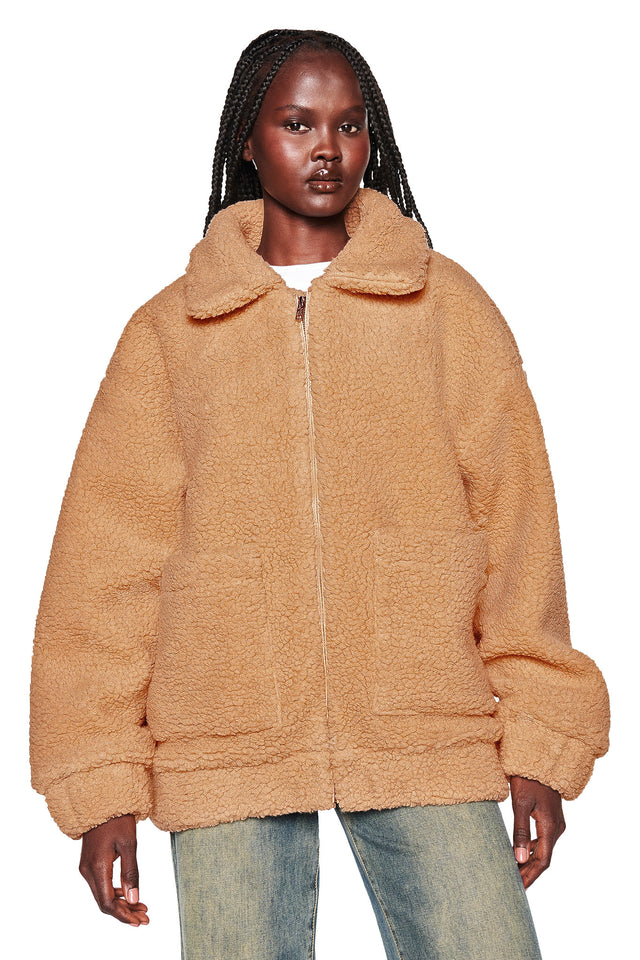 PIXIE COAT - CARAMEL
