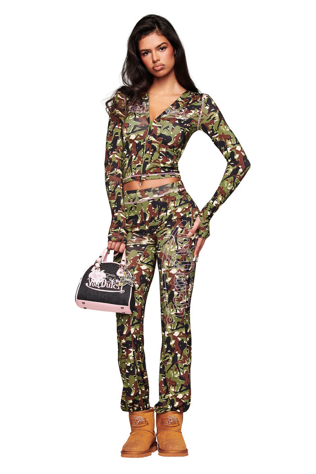 I.AM.GIA X VON DUTCH BLARE HOODIE - GIA GIRL CAMO