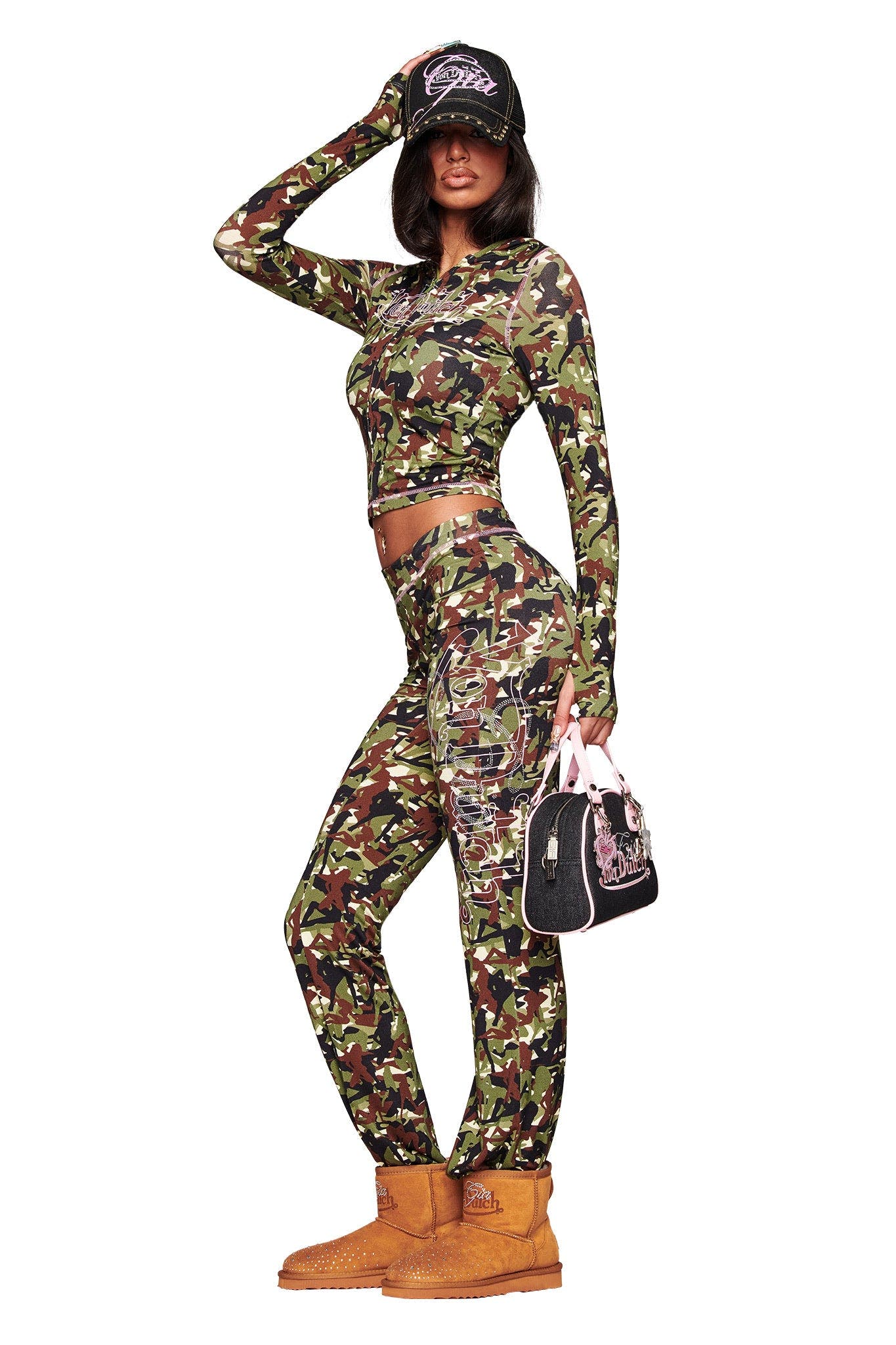 I.AM.GIA X VON DUTCH BLARE HOODIE - GIA GIRL CAMO