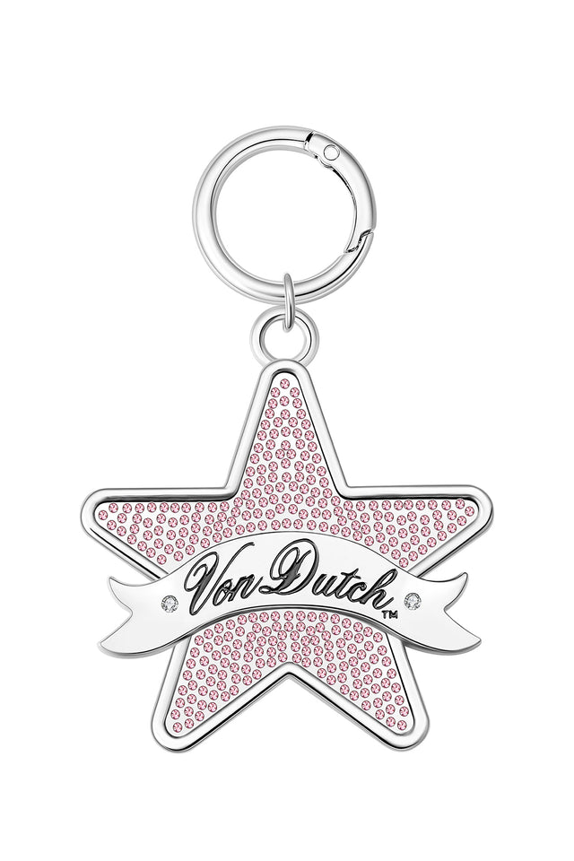 I.AM.GIA X VON DUTCH STAR KEYCHAIN - PINK STAR