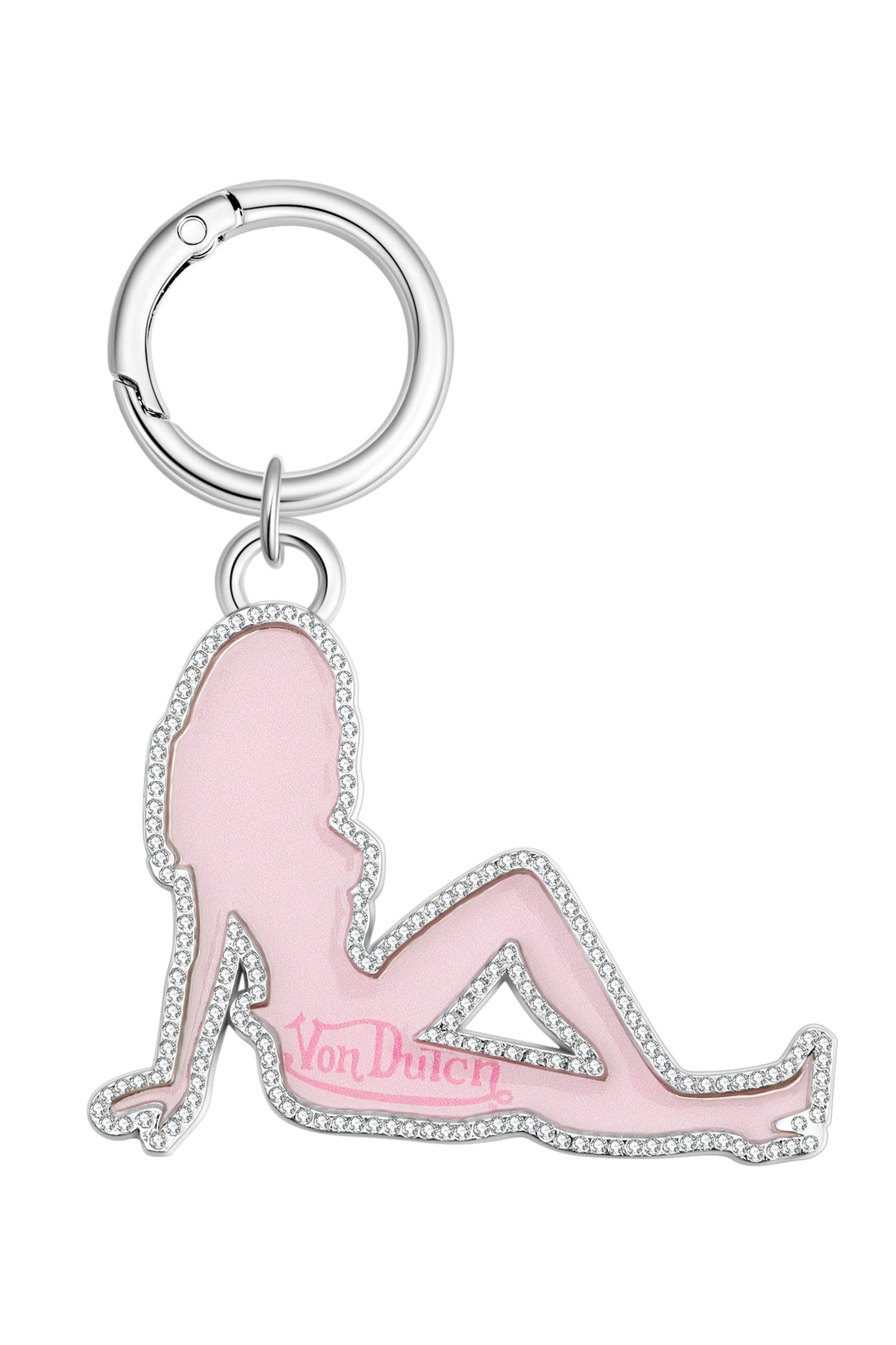 I.AM.GIA X VON DUTCH GIRL KEYCHAIN - GIA GIRL CAMO PINK