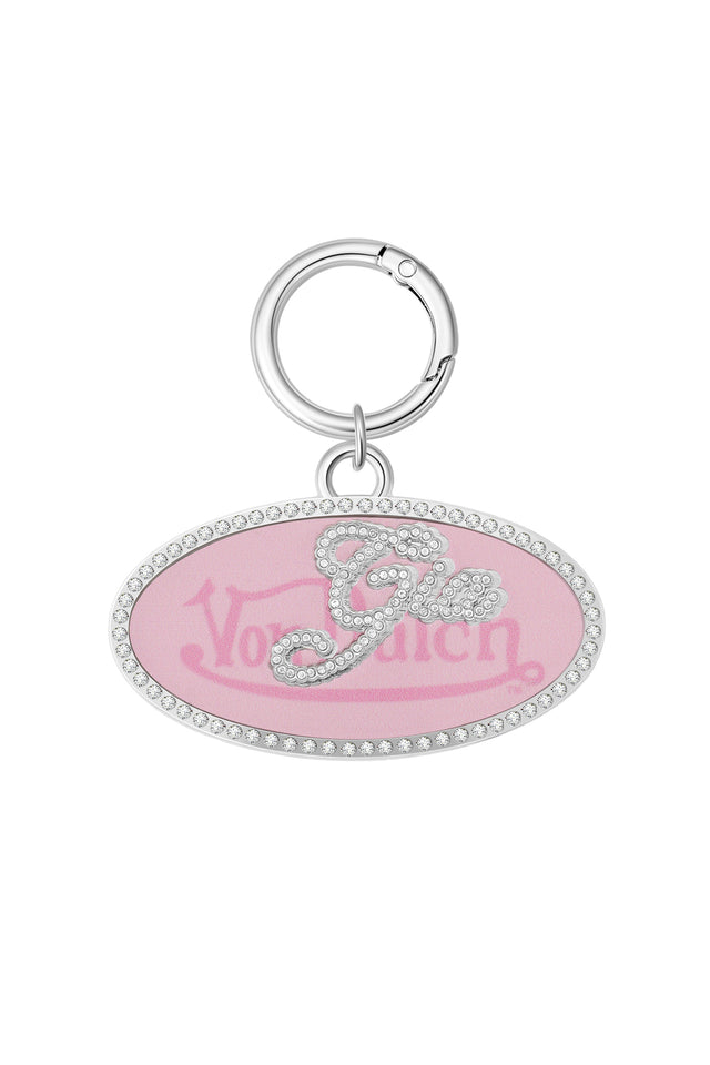 I.AM.GIA X VON DUTCH OVAL KEYCHAIN - GIA GIRL CAMO PINK OVAL
