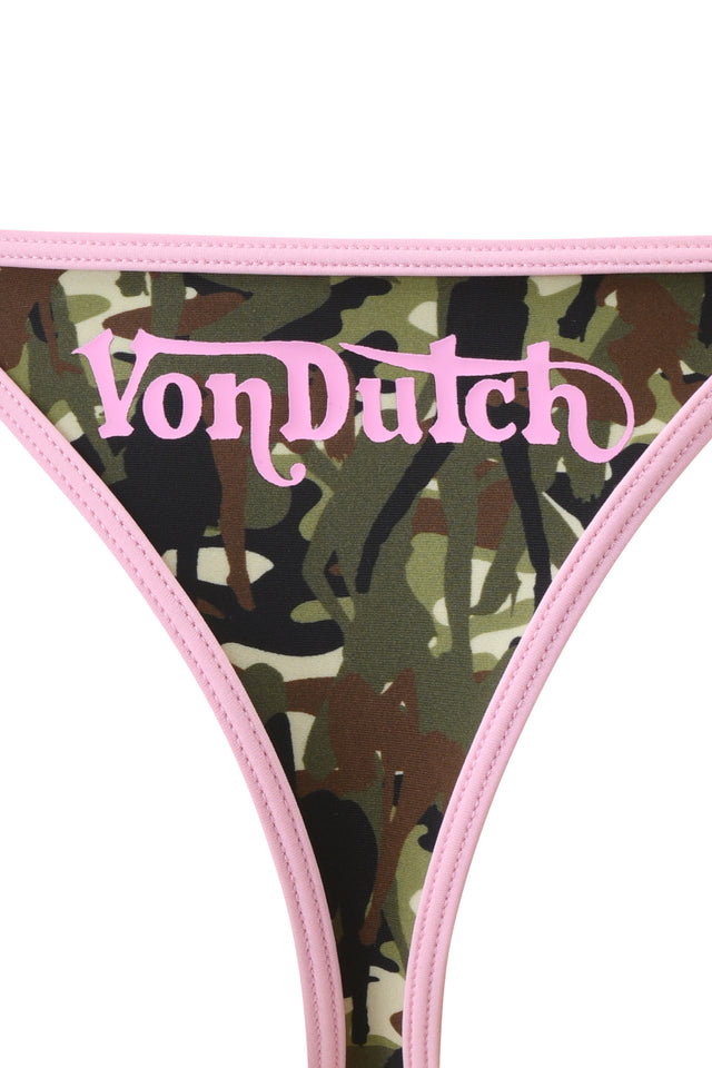 I.AM.GIA X VON DUTCH AVA BIKINI BOTTOM - GIA GIRL CAMO