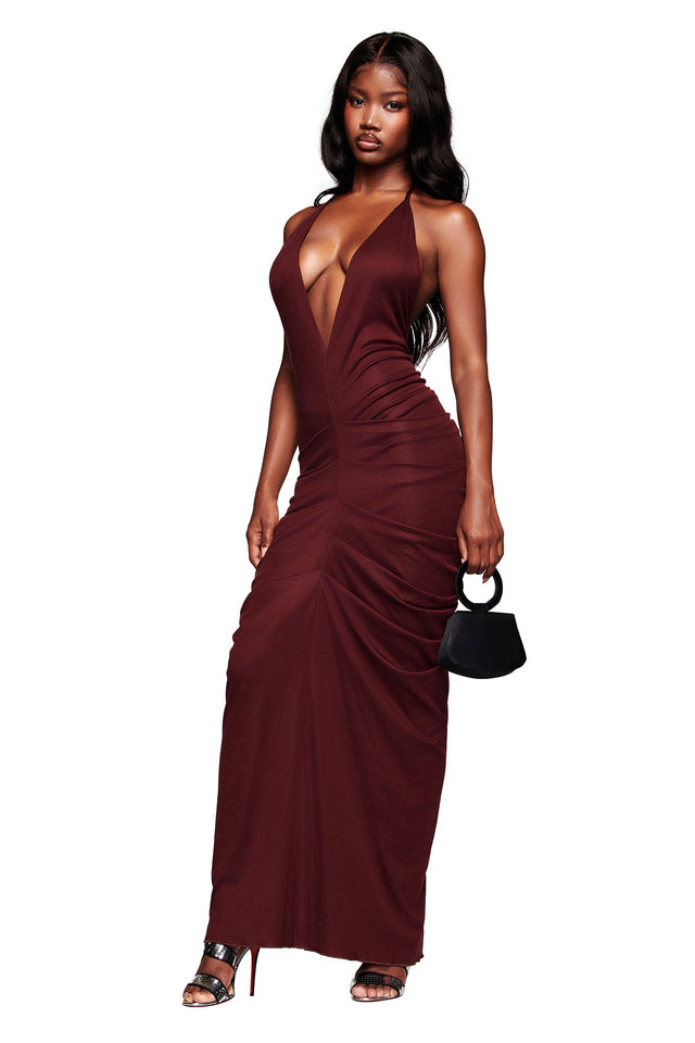 SASHI MAXI DRESS - PLUM
