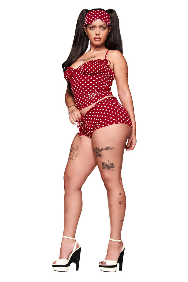 MELANIE CAMI - RED POLKA DOT