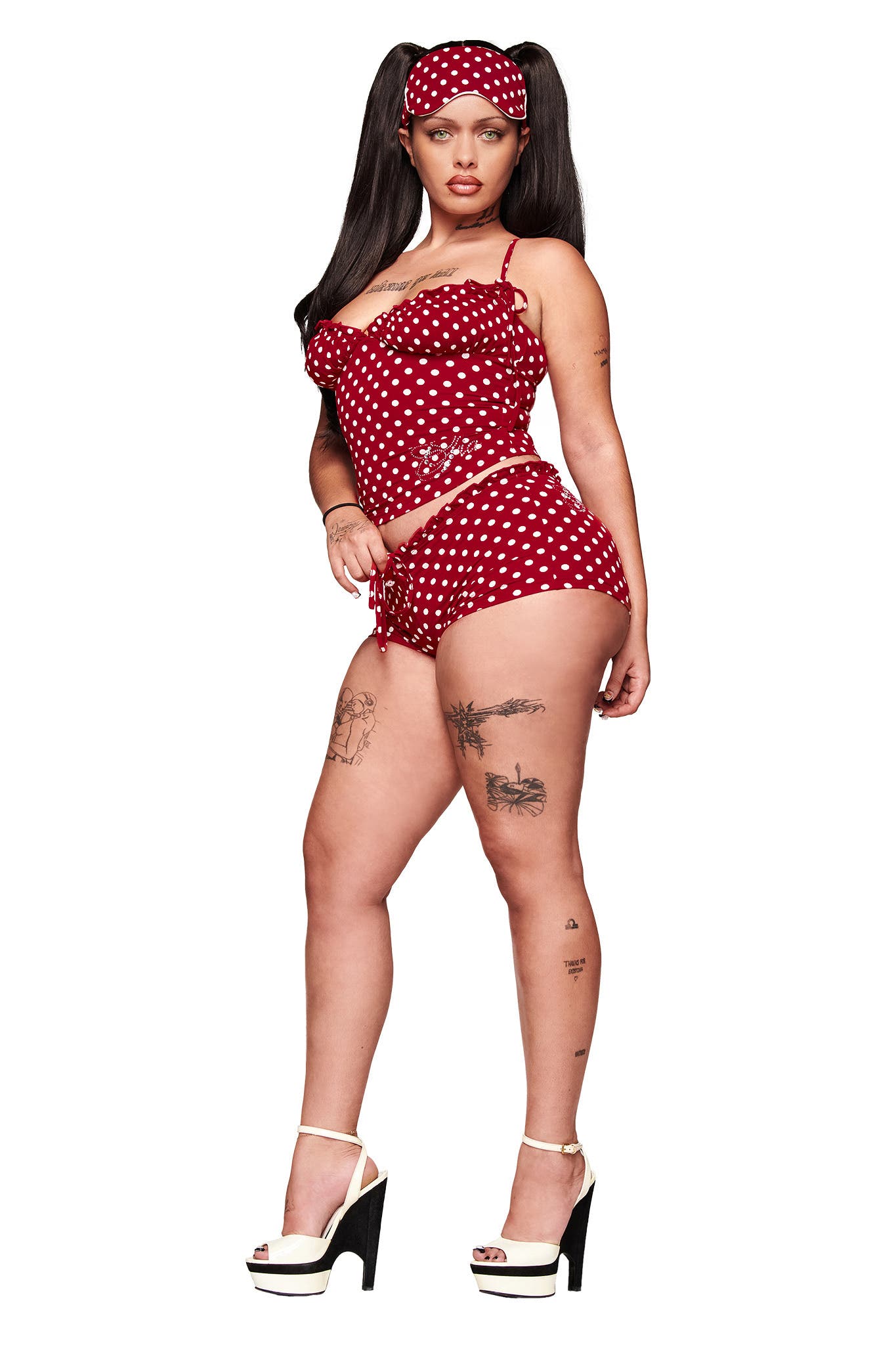 MELANIE SHORT - RED POLKA DOT