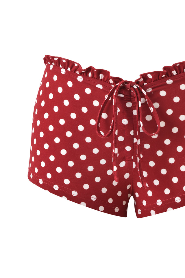 MELANIE SHORT - RED POLKA DOT
