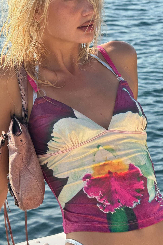 ODETTA TOP - FUCHSIA